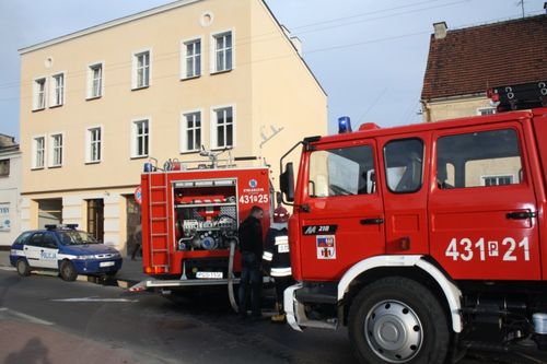 Pożar w centrum miasta - foto