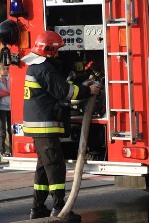 Pożar w centrum miasta - foto