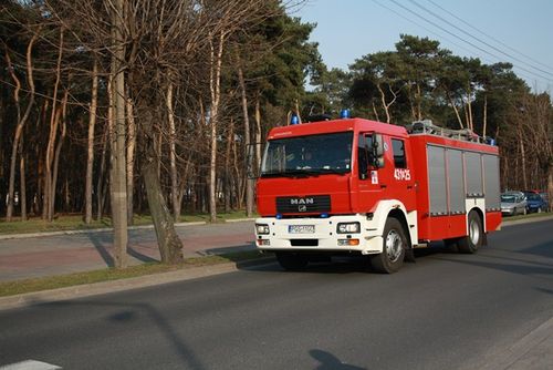 Strażackie ćwiczenia w hucie szkła -  galeria