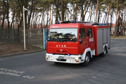 Strażackie ćwiczenia w hucie szkła -  galeria