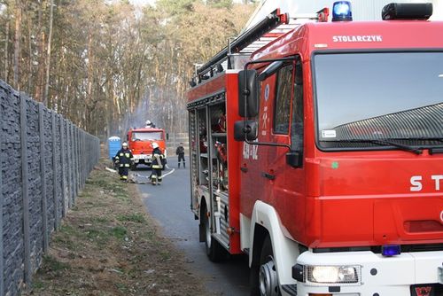 Strażackie ćwiczenia w hucie szkła -  galeria