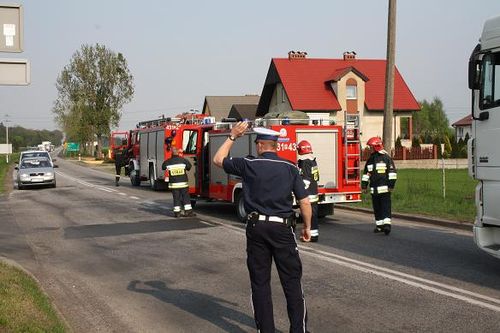 TIR uderzył w TIR-a - zdjęcia