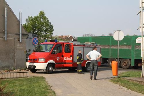 TIR uderzył w TIR-a - zdjęcia