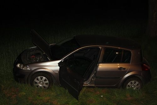 Stracił przytomność, wjechał do rowu - zdjęcia