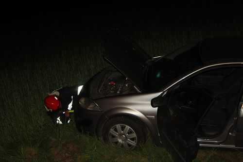 Stracił przytomność, wjechał do rowu - zdjęcia