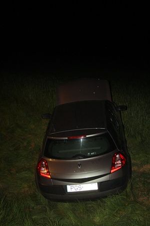 Stracił przytomność, wjechał do rowu - zdjęcia