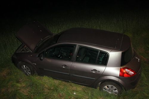 Stracił przytomność, wjechał do rowu - zdjęcia