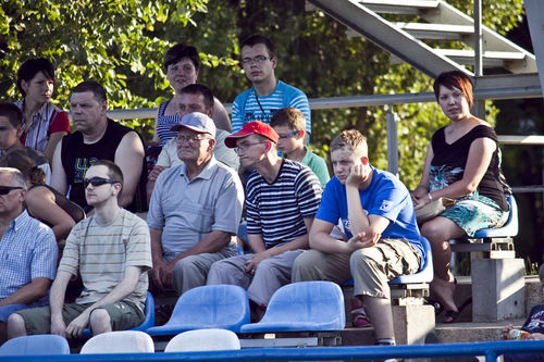 Kaskaderskie show na stadionie - fotorelacja