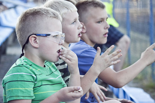 Kaskaderskie show na stadionie - fotorelacja