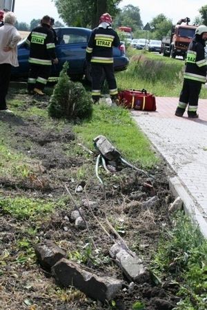 Trzy osoby poszkodowane - fotorelacja