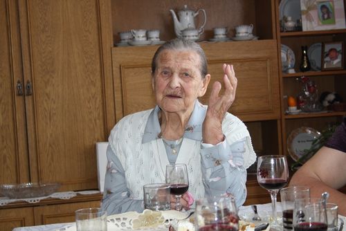 Z życzeniami u Jubilatki - zdjęcia