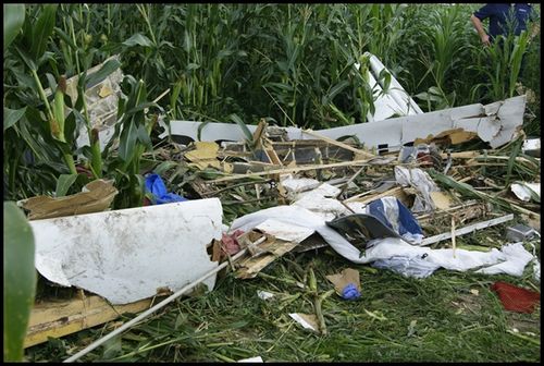 Zderzyły się dwa szybowce, pilot nie żyje -zdjęcia