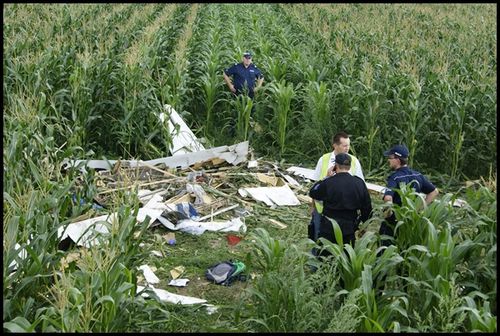 Zderzyły się dwa szybowce, pilot nie żyje -zdjęcia