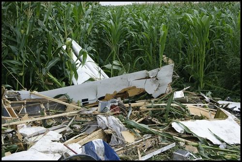 Zderzyły się dwa szybowce, pilot nie żyje -zdjęcia