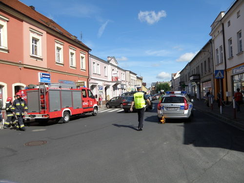 Happening z wypadkiem w tle- zdjęcia