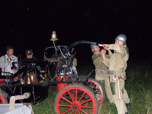 Wieczorny pożar pod Farą - zdjęcia