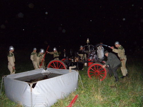 Wieczorny pożar pod Farą - zdjęcia