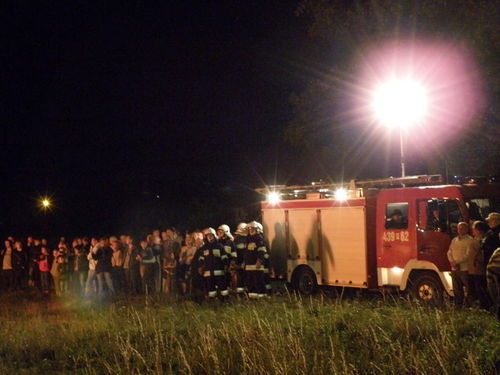 Wieczorny pożar pod Farą - zdjęcia