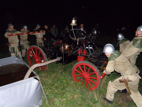 Wieczorny pożar pod Farą - zdjęcia