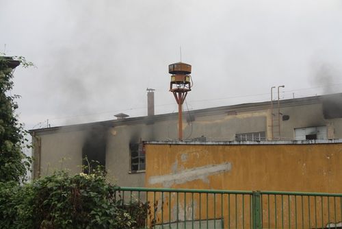 Pożar w środku miasta - zdjęcia