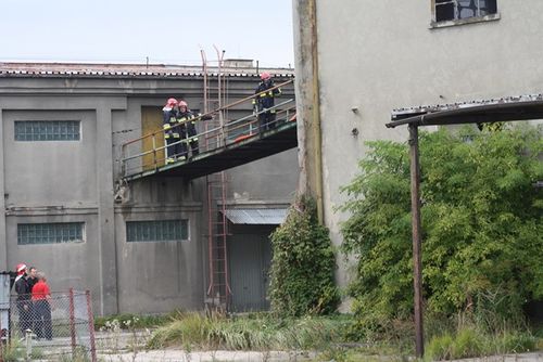 Pożar w środku miasta - zdjęcia