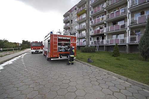 Pożar strawił mieszkanie na Górnej - zdjęcia