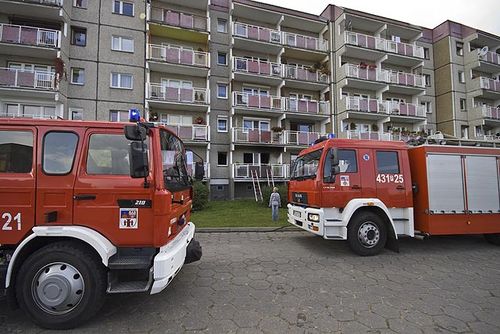 Pożar strawił mieszkanie na Górnej - zdjęcia