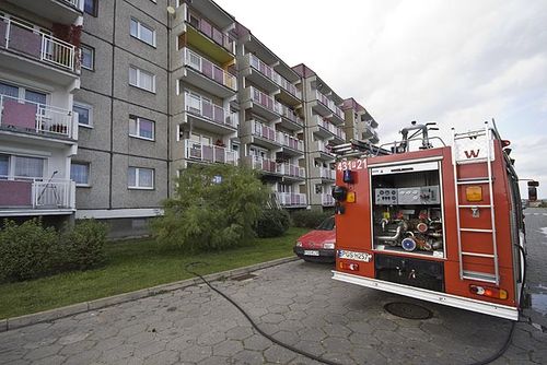 Pożar strawił mieszkanie na Górnej - zdjęcia