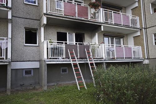 Pożar strawił mieszkanie na Górnej - zdjęcia