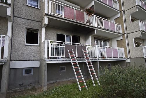 Pożar strawił mieszkanie na Górnej - zdjęcia