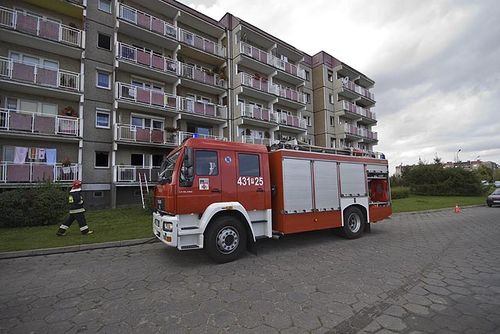 Pożar strawił mieszkanie na Górnej - zdjęcia