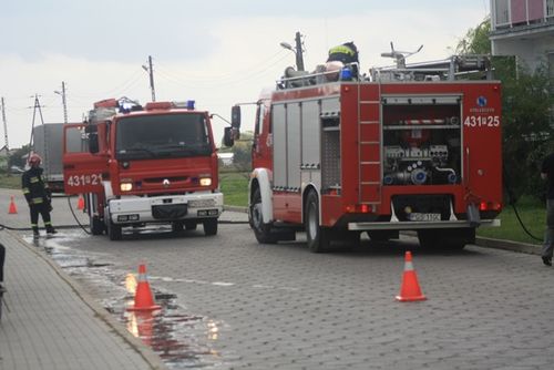Pożar strawił mieszkanie na Górnej - zdjęcia