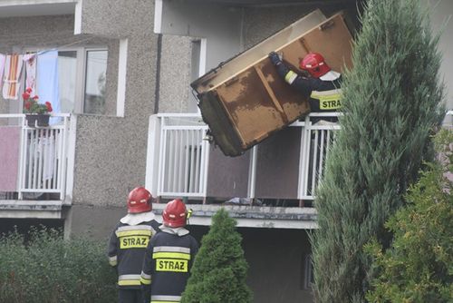 Pożar strawił mieszkanie na Górnej - zdjęcia