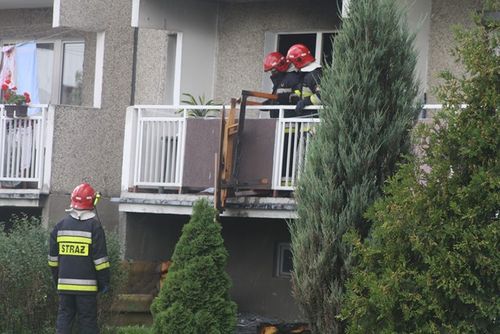 Pożar strawił mieszkanie na Górnej - zdjęcia