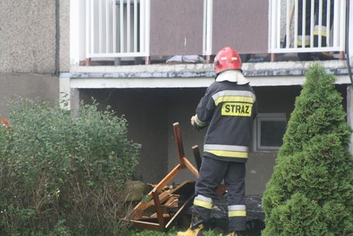 Pożar strawił mieszkanie na Górnej - zdjęcia