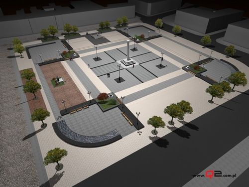 Nowy gostyński rynek - wizualizacja