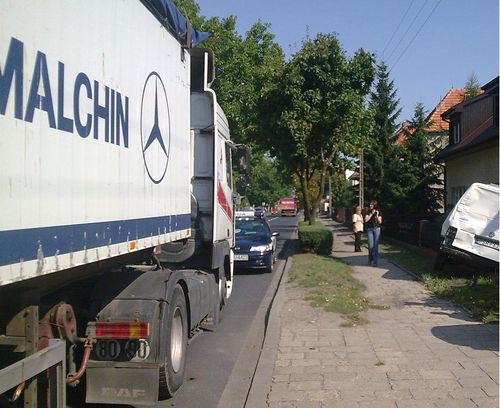 Zatrzymał się na płocie