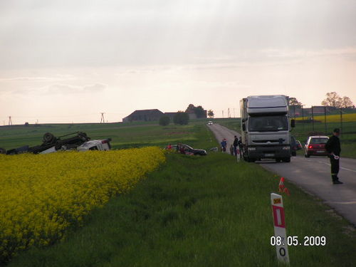 Miał wiele szczęścia - fotorelacja