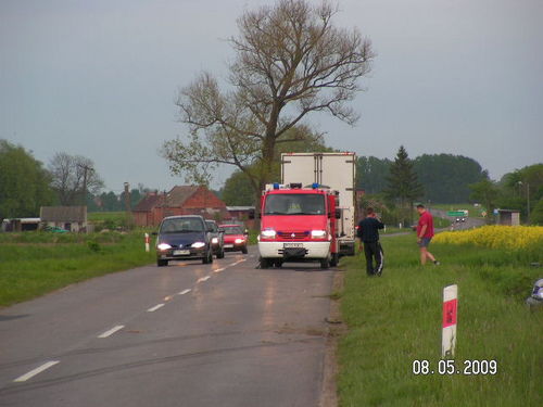 Miał wiele szczęścia - fotorelacja