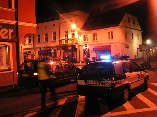 Wypadek w centrum Gostynia - fotorelacja