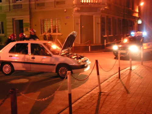 Wypadek w centrum Gostynia - fotorelacja