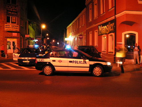 Wypadek w centrum Gostynia - fotorelacja