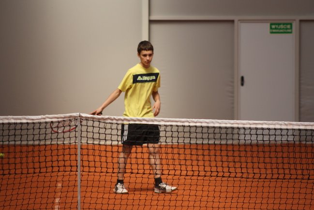 Z burmistrzem na korcie - zdjęcia