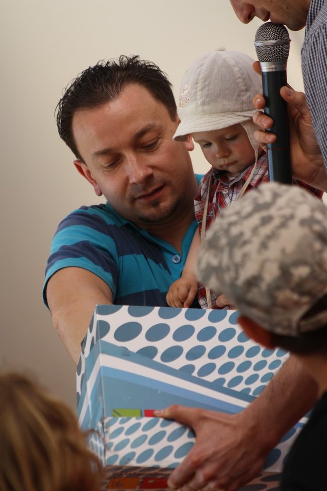 Z burmistrzem na korcie - zdjęcia