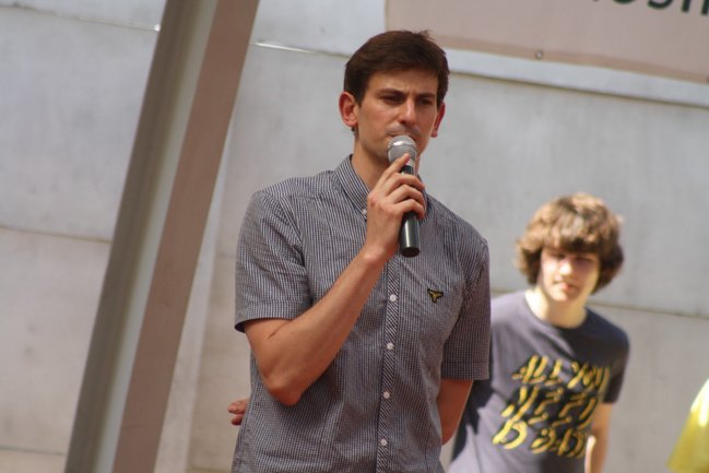 Z burmistrzem na korcie - zdjęcia