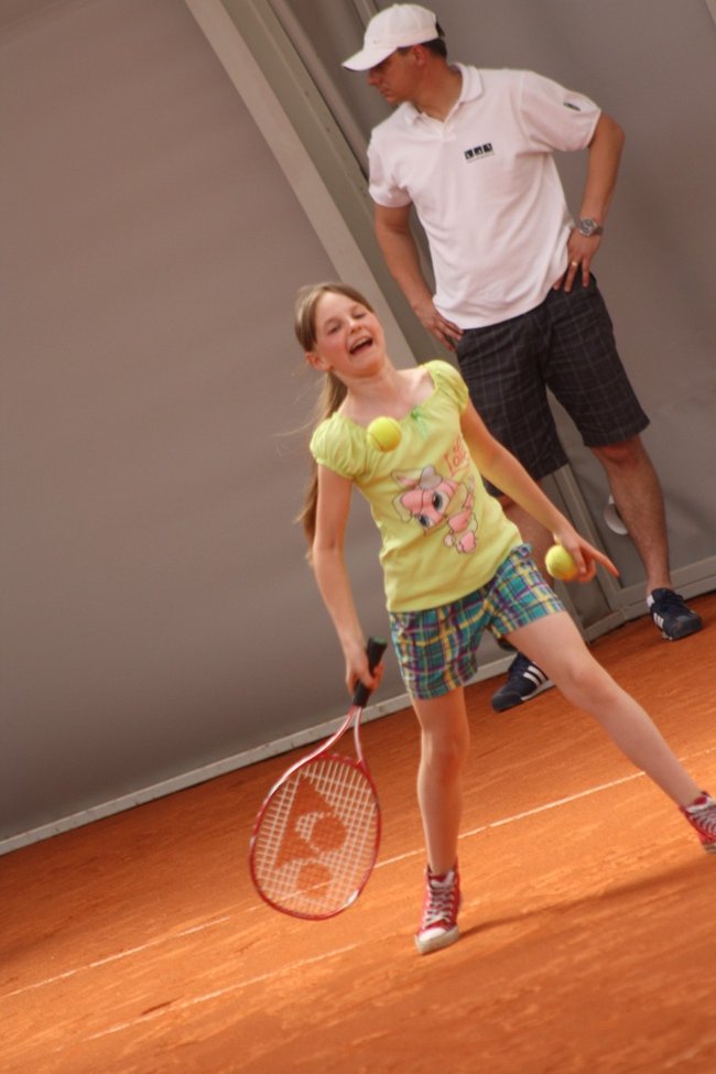 Z burmistrzem na korcie - zdjęcia