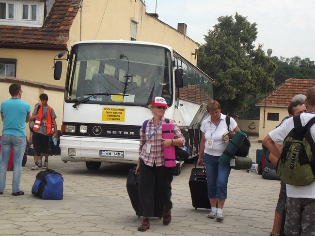 Piaskowianie ugościli pątników - zdjęcia