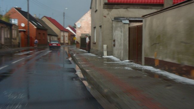 Drzewo runęło tuż przed nim - zdjęcia