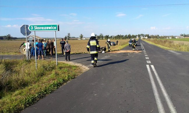 Ciągnik rozpadł się na dwie części ? zdjęcia