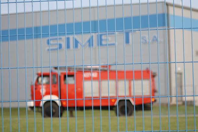 Pożar w Simecie - zdjęcia